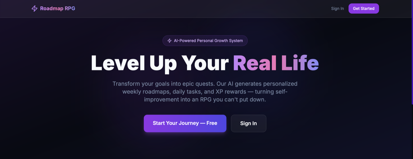 Roadmap RPG